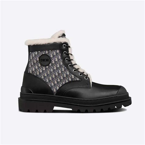 dior oblique and black calfskin boots|Dior Explorer Ankle Boot Black Smooth Calfskin and Dior Oblique .